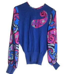 Anthony Sicari Vintage Paisley Sweater